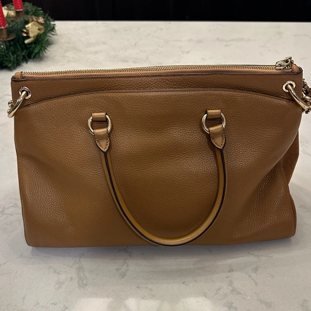 Coach Brown Leather Shoulder Bag - Picture 2 of 8